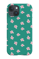 Retro Daisy Phone Case (Green)