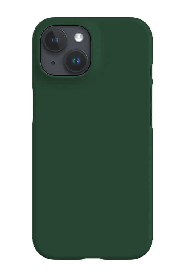 Rustic Forest Green Plain Block Colour Phone Case | Harper & Blake