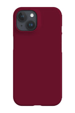 Rustic Maroon Red Plain Block Colour Phone Case