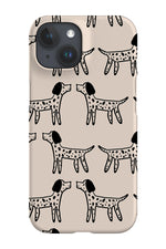 Spotty Dog Phone Case (Cream)