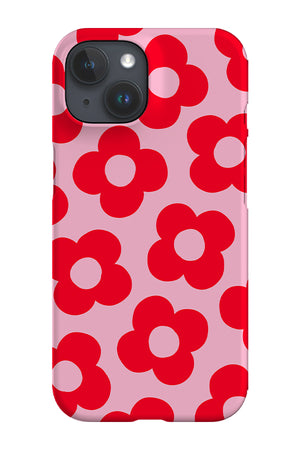 Simple Flowers Phone Case (Pink Red) | Harper & Blake