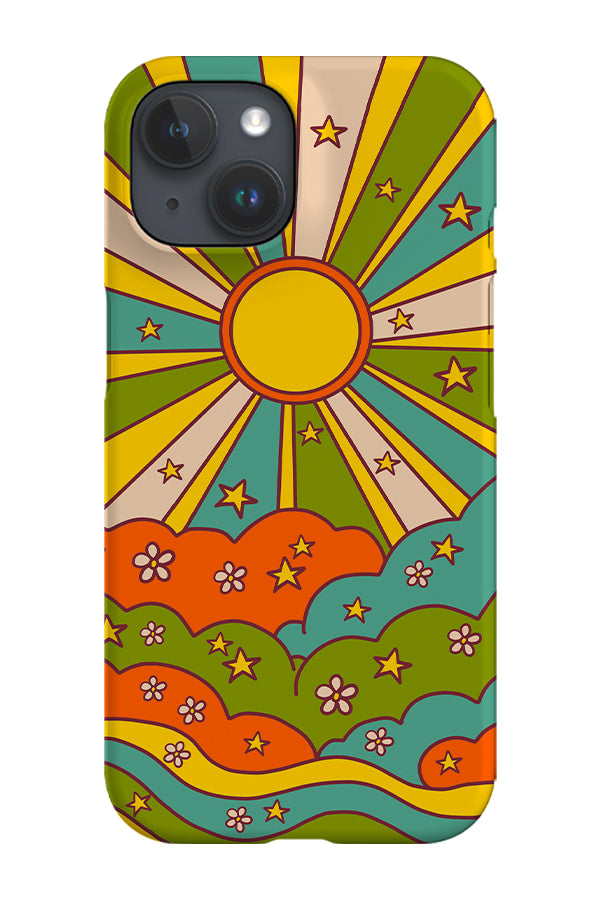 70s Sunrise Phone Case (Beige) | Harper & Blake