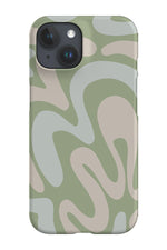 Swirl Shapes Phone Case (Sage Green)