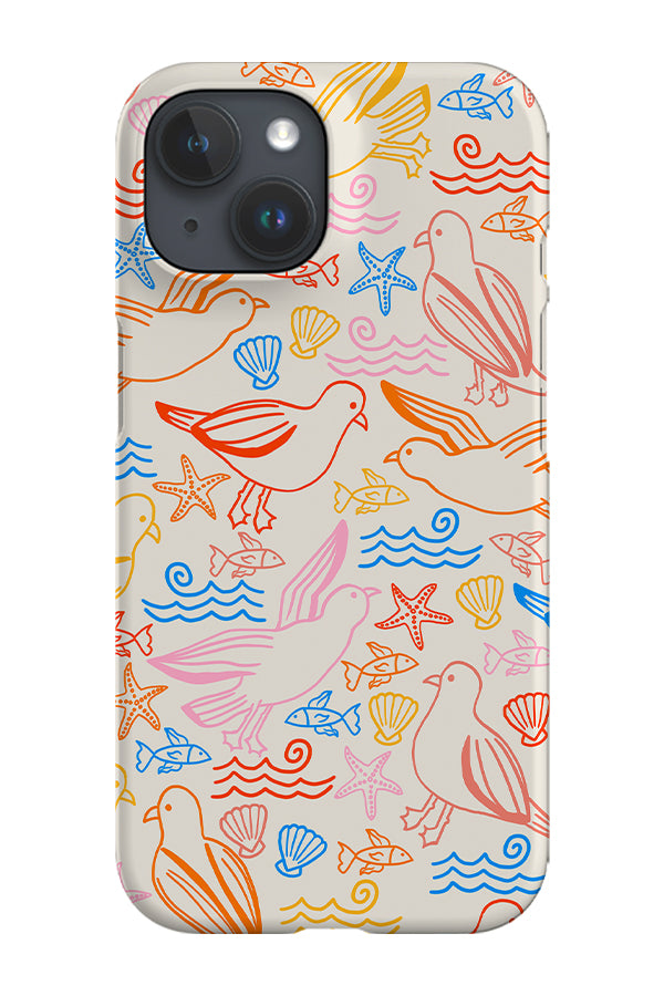 Seagull Beach Phone Case (Bright Multicolour) | Harper & Blake