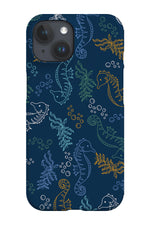 Seahorse Scatter Phone Case (Navy Multicolour)