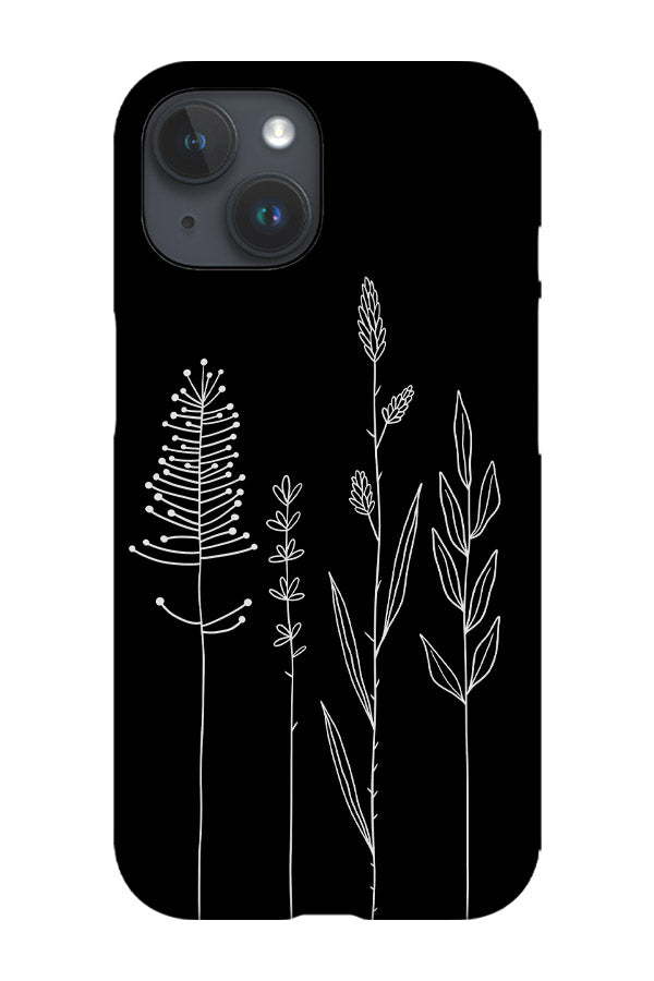 Standing Wildflowers Phone Case (Black) | Harper & Blake