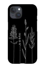 Standing Wildflowers Phone Case (Black)