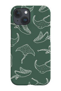 Stingray Line Art Phone Case (Khaki) | Harper & Blake
