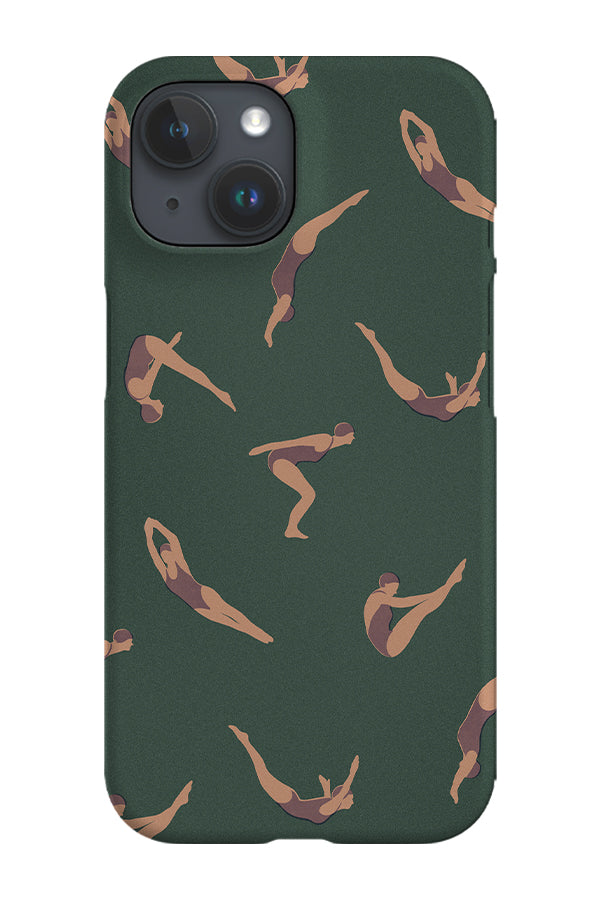 Retro Swimmers Phone Case (Tan Purple) | Harper & Blake 