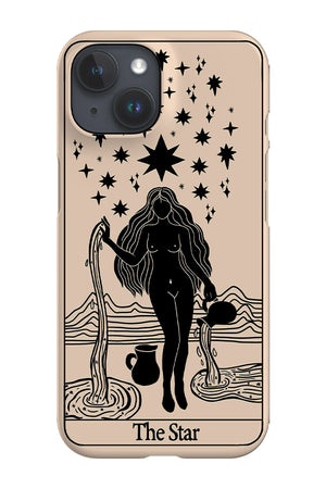 The Star Tarot Card Phone Case (Beige Black) | Harper & Blake