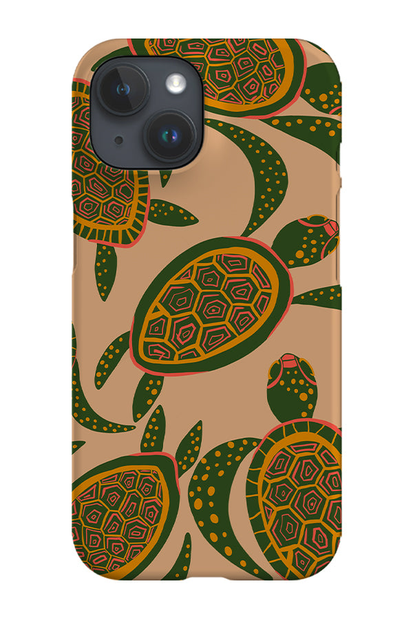 Turtle Repeat Phone Case (Beige) | Harper & Blake