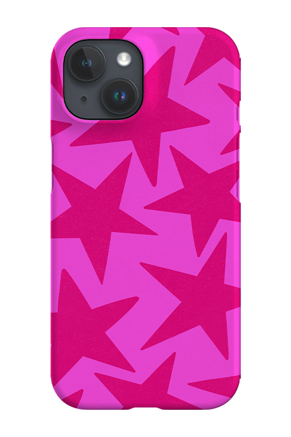 Vintage Large Stars Phone Case (Hot Pink) | Harper & Blake