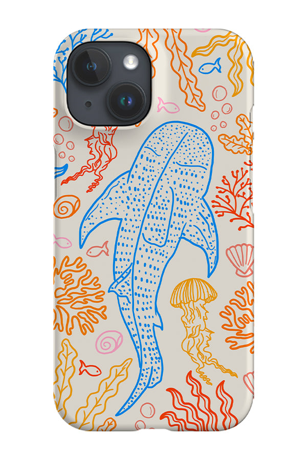 Whale Shark Coral Reef Phone Case (Bright Multicolour) | Harper & Blake