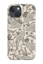 Whale Shark Scatter Coral Reef Phone Case (Cream)