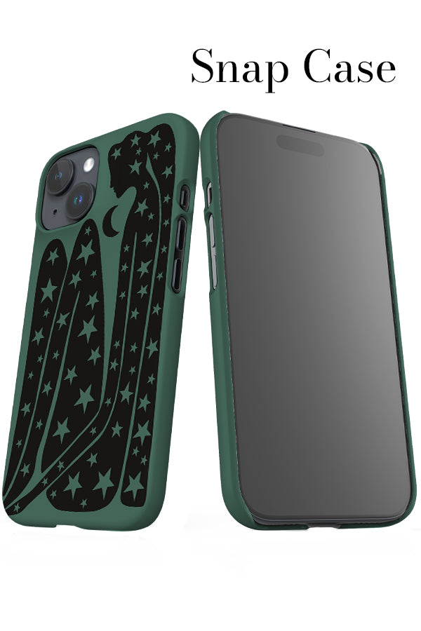 Abstract Figure & Stars iPhone Snap Phone Case (Green) | Harper & Blake