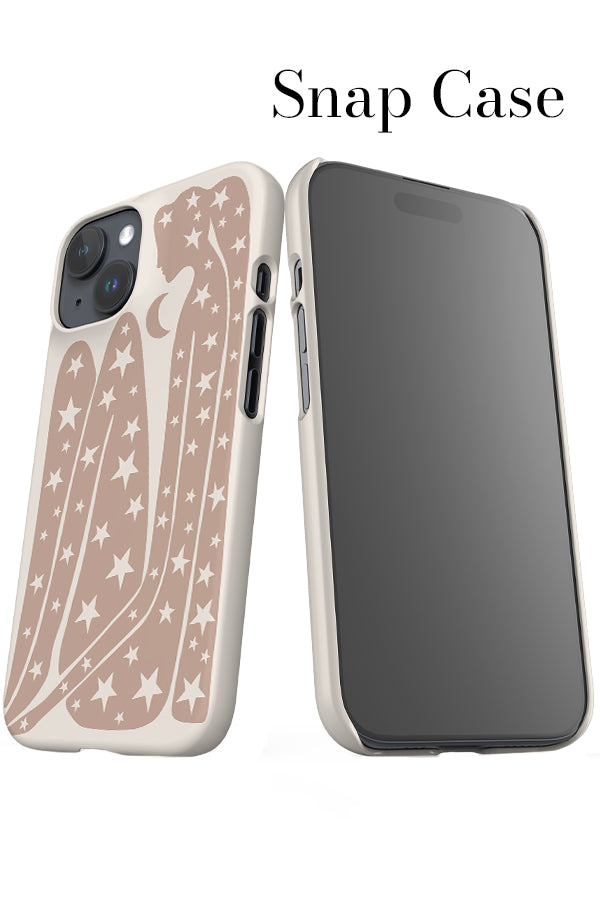 Abstract Figure & Stars iPhone Snap Phone Case (Pale Terracotta) | Harper & Blake