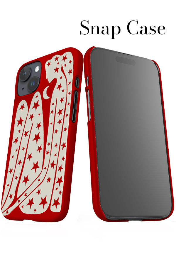 Abstract Figure & Stars iPhone Snap Phone Case (Red) | Harper & Blake