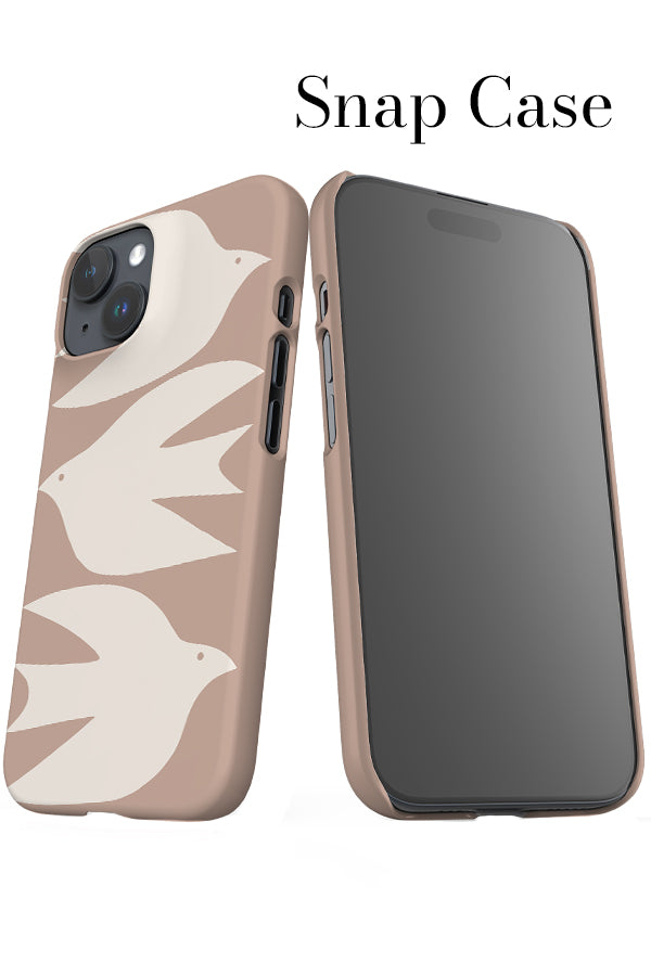 Abstract Bird iPhone Snap Phone Case (Pale Terracotta) | Harper & Blake