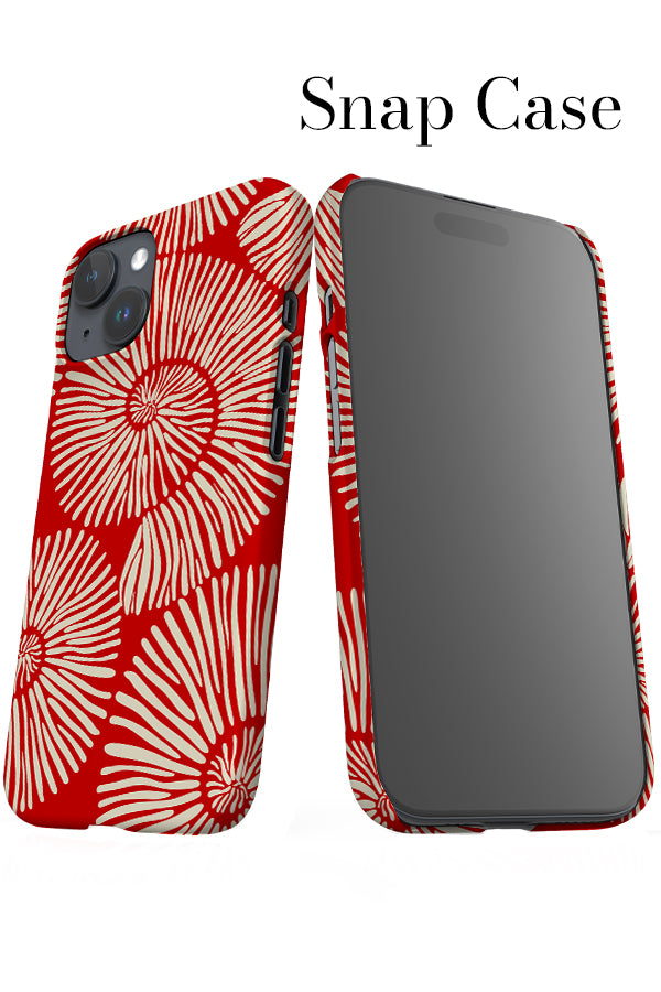 Abstract Shell iPhone Snap Phone Case (Red) | Harper & Blake