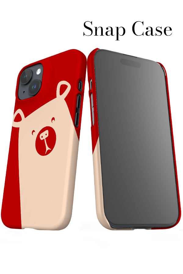 Bear iPhone Snap Phone Case (Red) | Harper & Blake