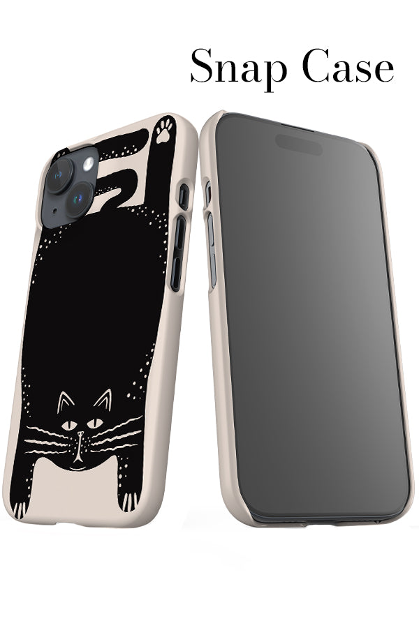 Cat Texture iPhone Snap Phone Case (Beige Black) | Harper & Blake