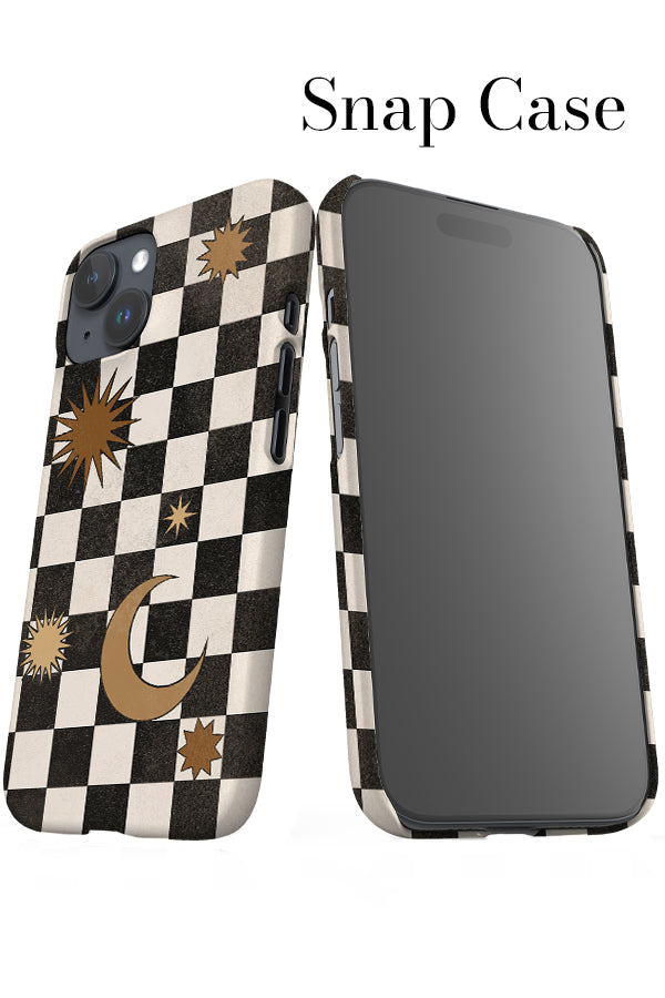 Checkerboard iPhone Snap Phone Case (Black) | Harper & Blake