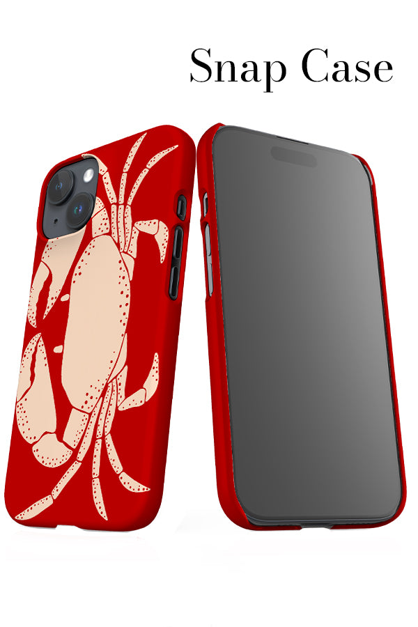 Crab Placement iPhone Snap Phone Case (Red) | Harper & Blake