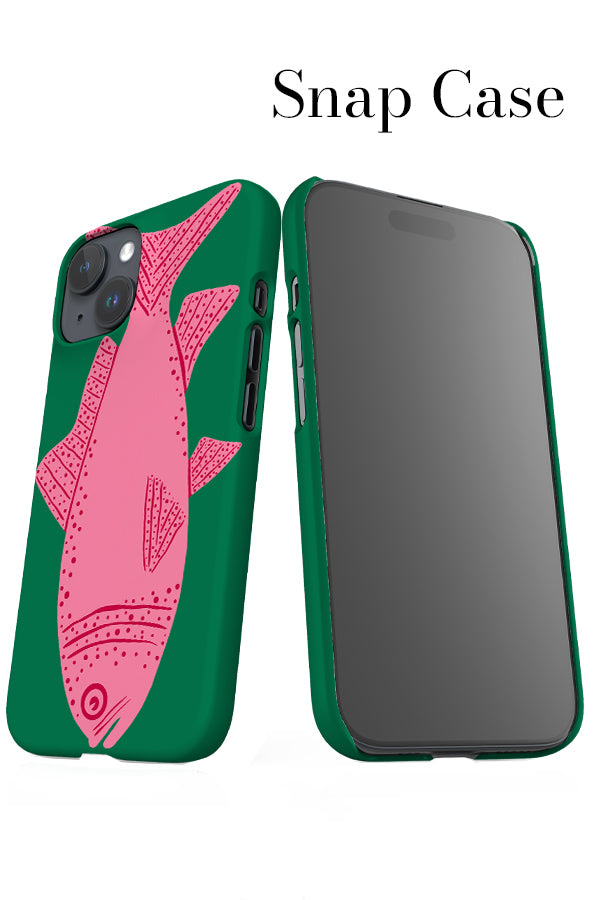 Fish iPhone Snap Phone Case (Green Pink) | Harper & Blake
