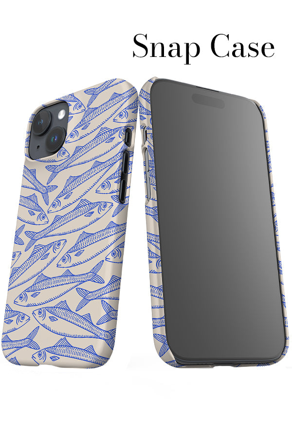 Fish Scatter iPhone Snap Phone Case (Off-White) | Harper & Blake