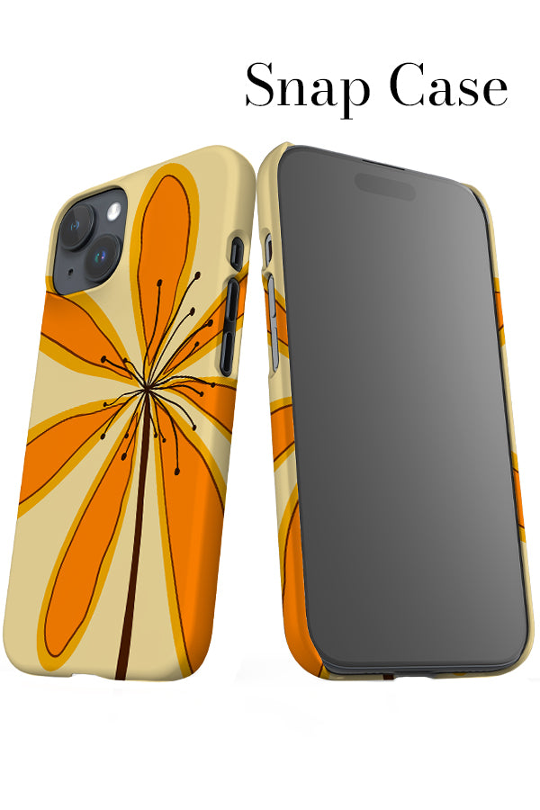 Flower Oversized Placement iPhone Snap Phone Case (Yellow) | Harper & Blake