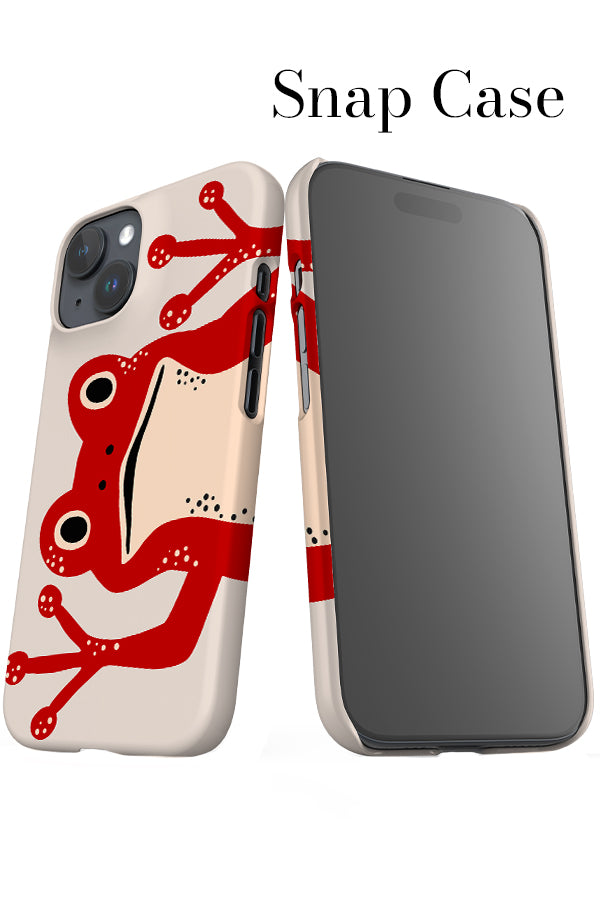 Frog iPhone Snap Phone Case (Off White & Red) | Harper & Blake