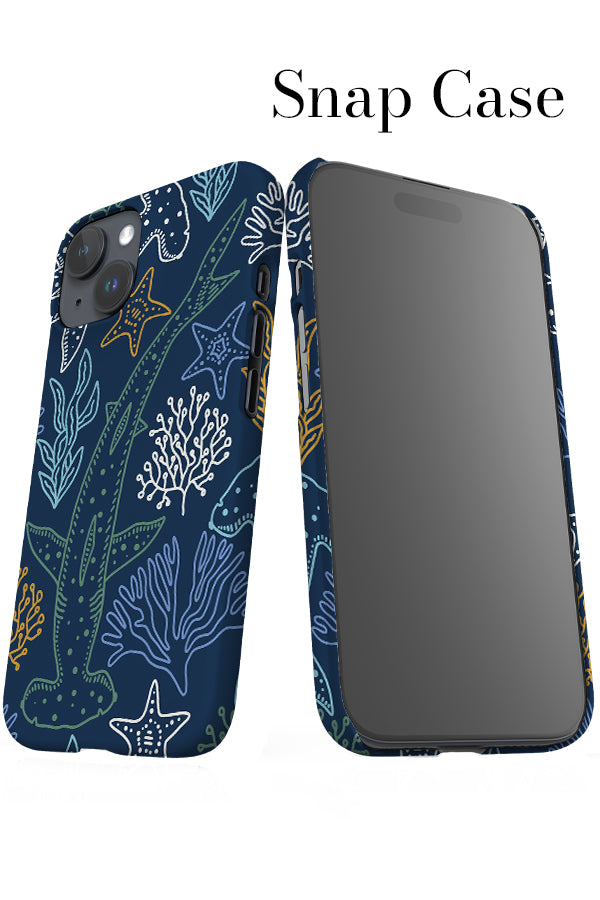 Hammerhead Shark iPhone Snap Phone Case (Navy Multi) | Harper & Blake