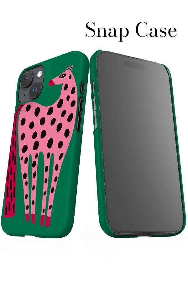Horse iPhone Snap Phone Case (Green Pink) | Harper & Blake