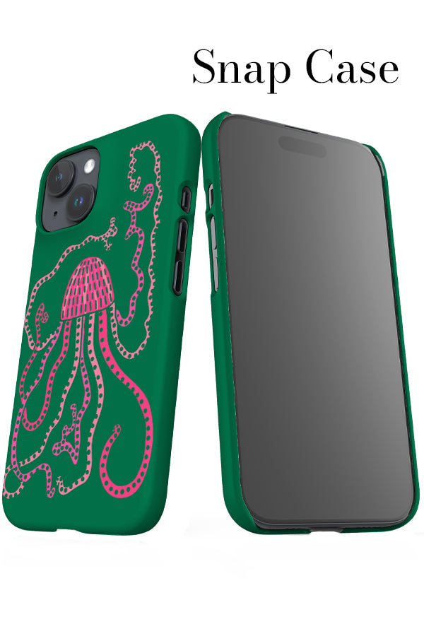 Jellyfish iPhone Snap Phone Case (Green) | Harper & Blake