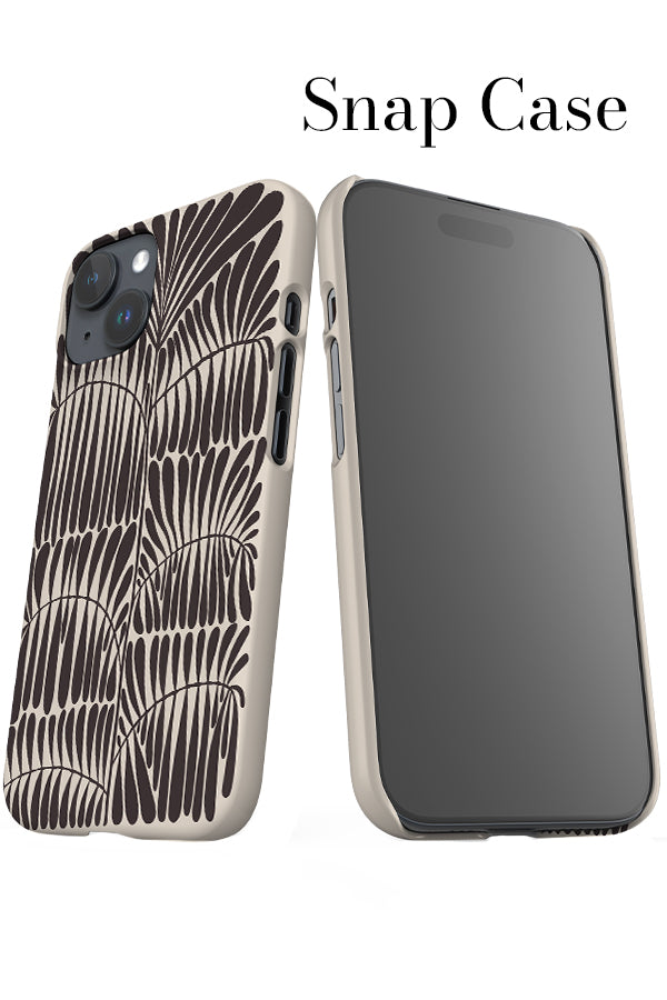 Leaves Placement iPhone Snap Phone Case (Black & White) | Harper & Blake