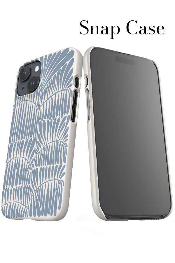 Leaves Placement iPhone Snap Phone Case (Dusty Blue) | Harper & Blake