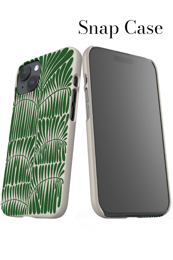 Leaves Placement iPhone Snap Phone Case (Green) | Harper & Blake