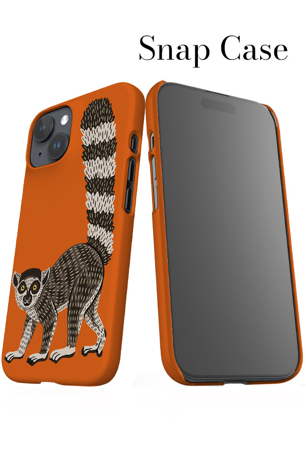 Lemur iPhone Snap Phone Case (Orange) | Harper & Blake