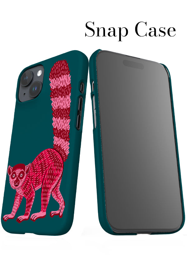 Lemur iPhone Snap Phone Case (Teal) | Harper & Blake