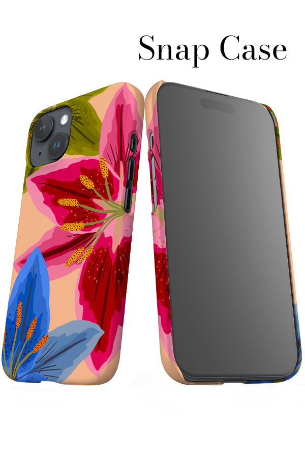 Lily Oversized Placement iPhone Snap Phone Case (Peach) | Harper & Blake