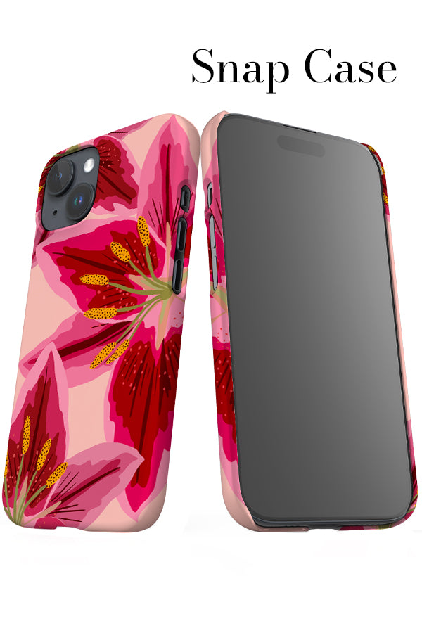 Lily Oversized Placement iPhone Snap Phone Case (Pink) | Harper & Blake