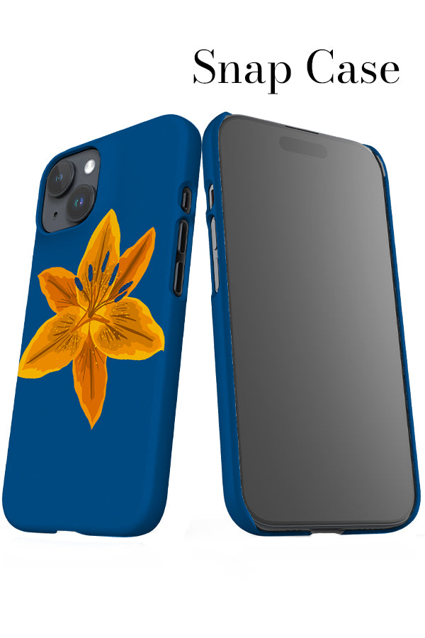 Lily Placement iPhone Snap Phone Case (Blue Yellow) | Harper & Blake