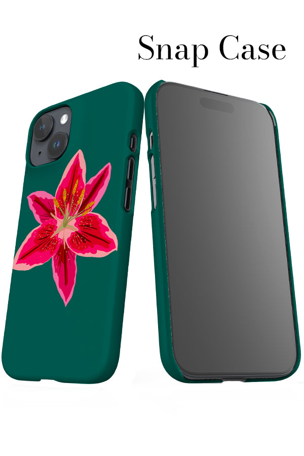 Lily Placement iPhone Snap Phone Case (Teal) | Harper & Blake