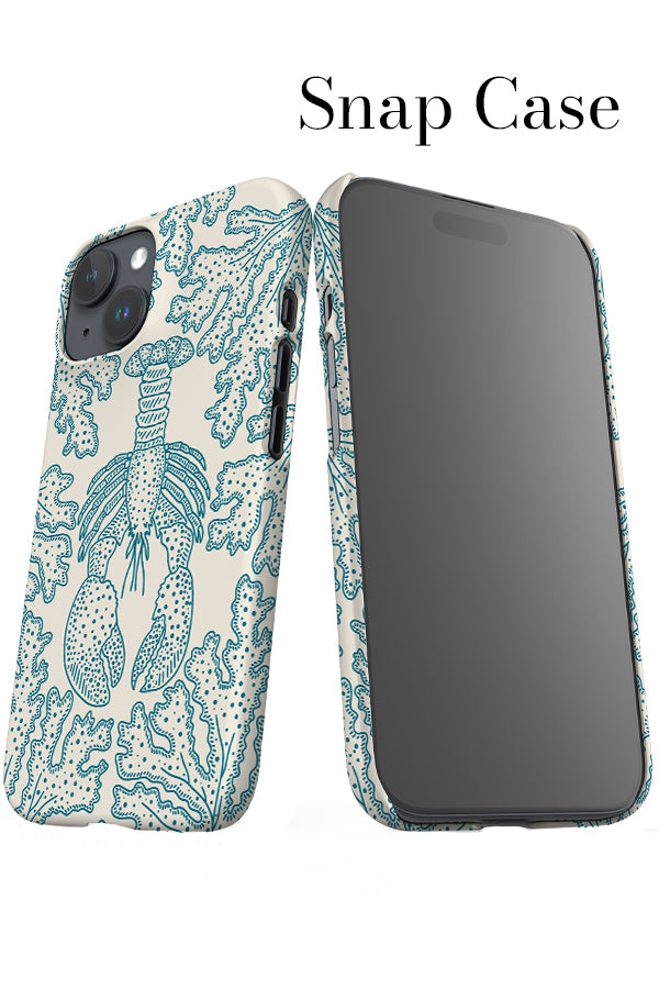 Lobster iPhone Snap Phone Case (Beige Blue) | Harper & Blake