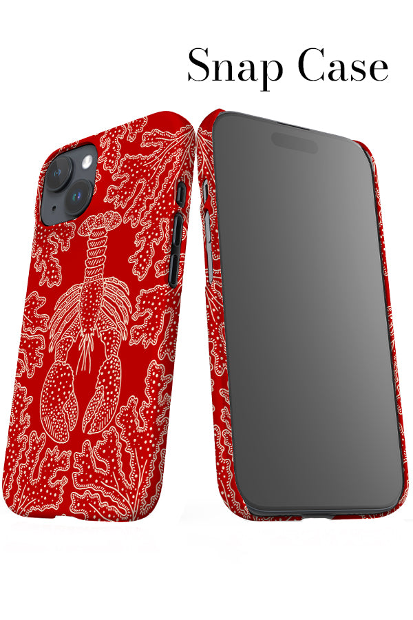 Lobster iPhone Snap Phone Case (Red & Beige) | Harper & Blake