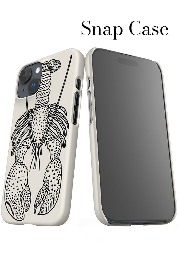 Lobster Placement iPhone Snap Phone Case (White) | Harper & Blake