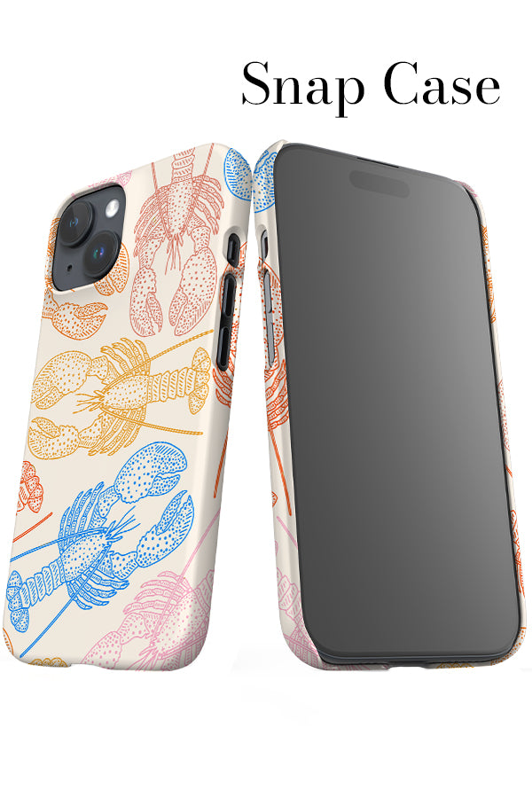 Lobster Scatter iPhone Snap Phone Case (Bright) | Harper & Blake