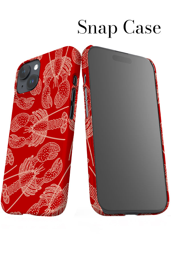 Lobster Scatter iPhone Snap Phone Case (Red) | Harper & Blake