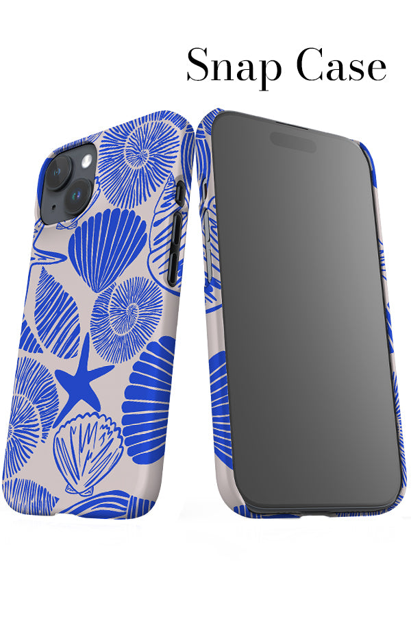 Mix Shell Scatter iPhone Snap Phone Case (Off-White Blue) | Harper & Blake