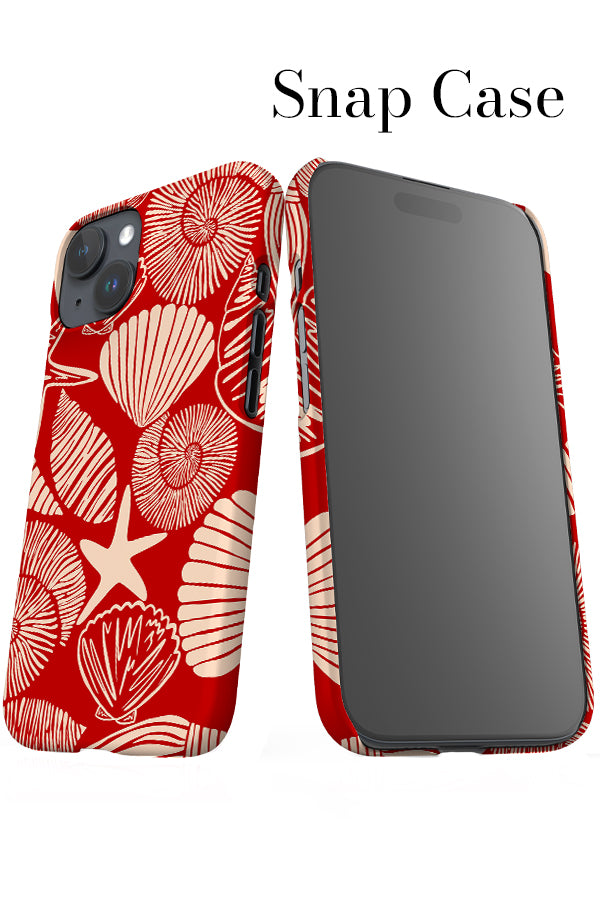 Mix Shell Scatter iPhone Snap Phone Case (Red) | Harper & Blake